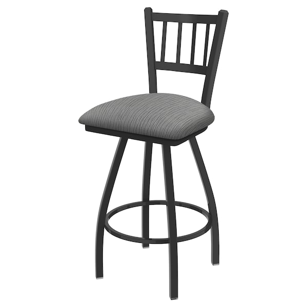 Holland Bar Stool Co 25" Swivel Counter Stool, Pewter Finish, Graph Seat X810 - main